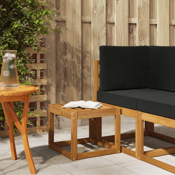 vidaXL Pufas Natūrali 43 x 43 x 37 cm Kietos akacijos mediena