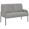 vidaXL Sofos su pagalve 110cm &Scaron;viesiai pilka fanera