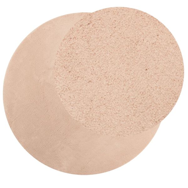 vidaXL Kilimas HUARTE, rausvos spalvos, 120cm, trumpi &scaron;ereliai