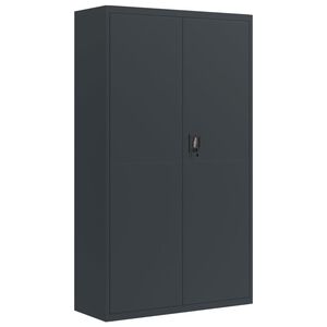 vidaXL Spintelė dokumentams, antracito spalvos, 105x40x180cm, plienas