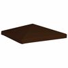 vidaXL Vir&scaron;utinis pavėsinės uždangalas, rudas, 3x3m, 310 g/m&sup2;