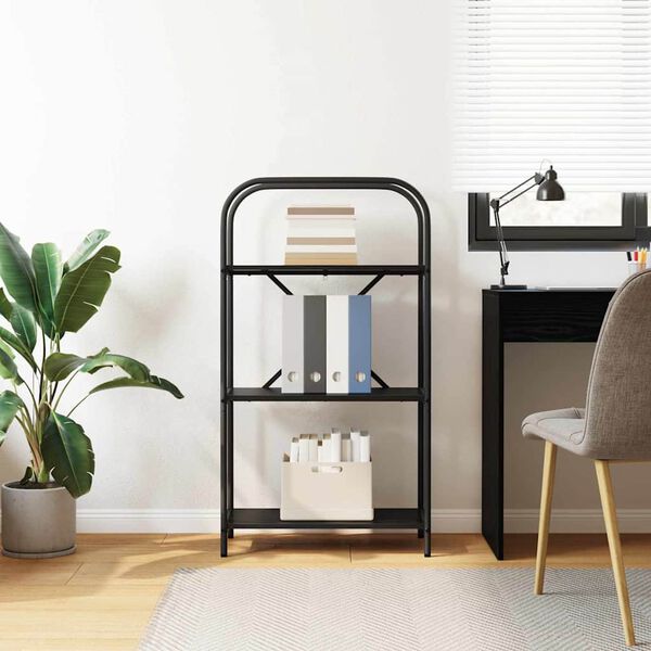 vidaXL Knygų lentyna Juodas ąžuolas 60 x 30 x 109 cm Apdirbta mediena