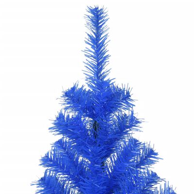 vidaXL Dirbtinė Kalėdų eglutė su stovu, mėlynos spalvos, 240cm, PVC