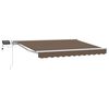 vidaXL Rankinis markizės rėmas su LED Taupe 2,5 x 2 m
