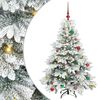vidaXL Dirbtinė Kalėdų eglutė su 150 LED Balta 150 cm PE ir PVC