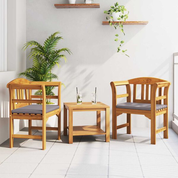 vidaXL suoliukas Natūralus aliejaus apdaila 68,5 x 46 x 82,5 cm