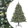 vidaXL Dirbtinė Kalėdų eglutė Žalia 240 cm PVC, plastikas ir plienas