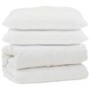vidaXL Antklodė su pagalve 3 pcs Balta Mikropluo&scaron;tas