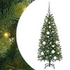 vidaXL Dirbtinė Kalėdų eglutė Žalia 120 cm PE ir PVC