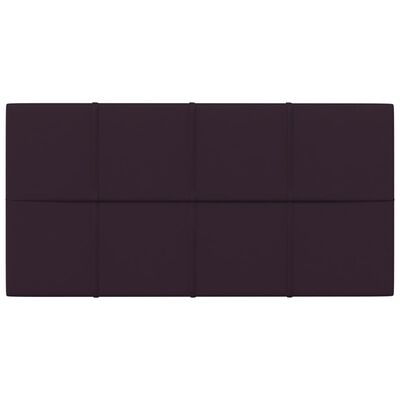 vidaXL Sienų plokštės, 12vnt., violetinės, 60x30cm, audinys, 2,16m²