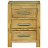 vidaXL Naktinė spintelė su 3 stalčiais, 40x30x54cm, ažuolo mediena