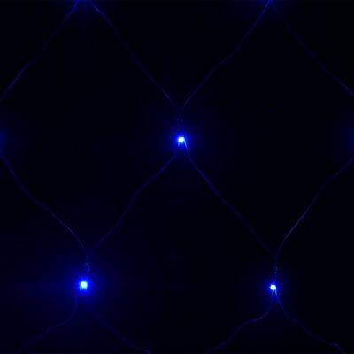 vidaXL Kalėdinių lempučių tinklas, 4x4m, 544 mėlynos LED