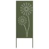 vidaXL Sodo privatumo ekranas &bdquo;Fretwork&ldquo; Alyvuogių žalia 50 x 140 cm