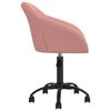 vidaXL Pasukama valgomojo kėdė, rožinės spalvos, aksomas