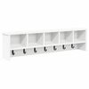 vidaXL Prikabinamas paltas Sieninis Balta 100 x 16 x 26 cm