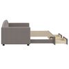 vidaXL Lova su i&scaron;traukiama dalimi/stalčiais, taupe, 80x200cm, audinys
