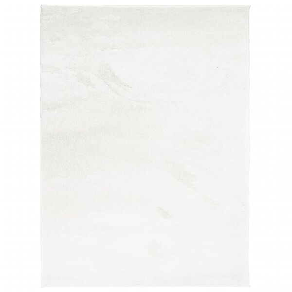 vidaXL Kilimas OVIEDO, kreminės spalvos, 240x340cm, trumpi &scaron;ereliai