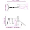 vidaXL Lauko žaidimų aik&scaron;telės komplektas, impregnuota pu&scaron;ies mediena