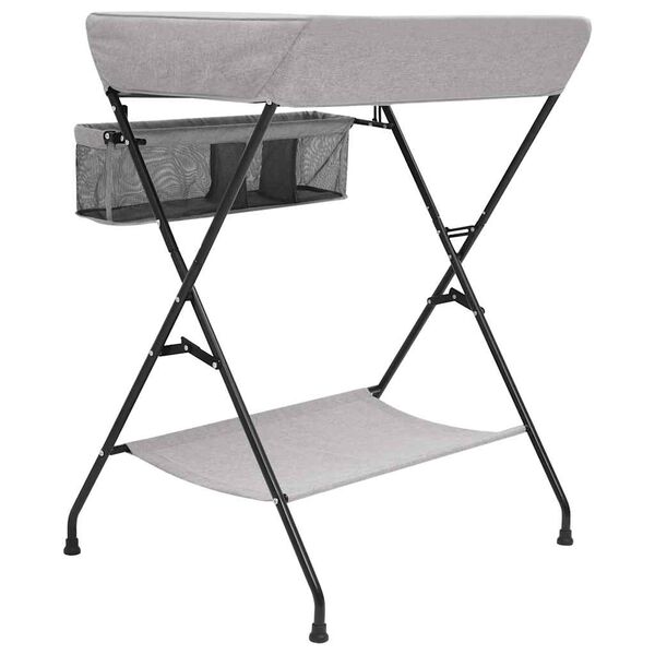 vidaXL Vystymo stalas, &scaron;viesiai pilkos spalvos, geležis