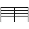 vidaXL Lovos galvūgalis, juodas, 186x4x100cm, pu&scaron;ies medienos masyvas