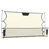 vidaXL Futbolo tinklas, juodas/geltonas, 183x85x120cm, poliesteris
