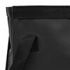 vidaXL Sulankstomi kibirai, 2vnt., juodos spalvos, 20l, PVC