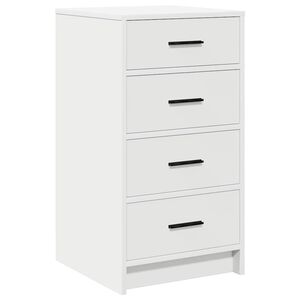 vidaXL Kabalas Balta 40 x 41 x 75 cm Apdirbta mediena