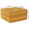 vidaXL Modulinė sofa 2 pcs Geltona 140 x 70 x 36 cm audinys