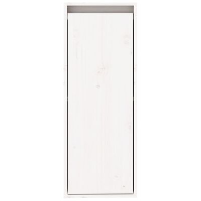 vidaXL Sieninė spintelė, balta, 30x30x80cm, pušies masyvas