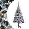 vidaXL Dirbtinė Kalėdų eglutė Balta 150 cm PVC ir Plienas ir Plastikas