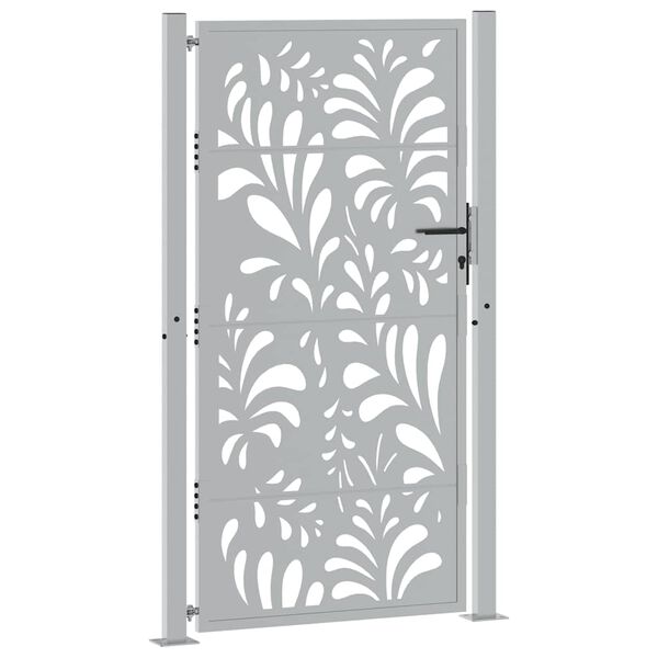 vidaXL Sodo vartai, 100x175 cm, atsparūs oro sąlygoms, plienas, banguotos konstrukcijos