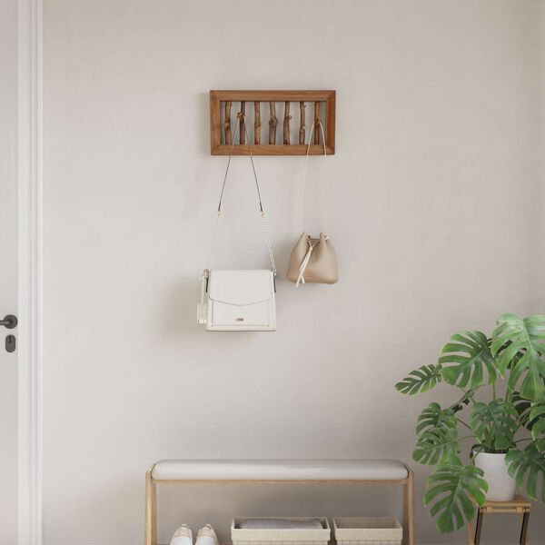 vidaXL Kabykla Ruda 50 x 11 x 25 cm Kietas mahonio mediena