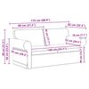 vidaXL Sofa 2 pcs &Scaron;viesiai pilka 175 x 82 x 80 cm audinys