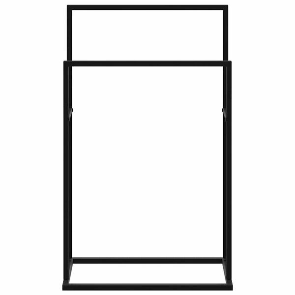 vidaXL Pastatoma rank&scaron;luosčių kabykla, juoda, 48x24x78,5cm, geležis