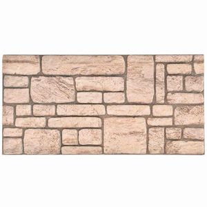 vidaXL Sienų plok&scaron;tės 10 pcs Smėlio 100 x 50 cm EPS putos