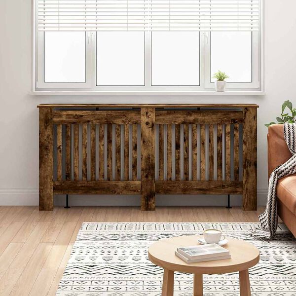 vidaXL Radiatoriaus dangtis Rūkyta ąžuolas 172 x 19 x 81,5 cm