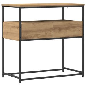 vidaXL Konsolinis stalas Amatininkų ąžuolas 75 x 40 x 75 cm
