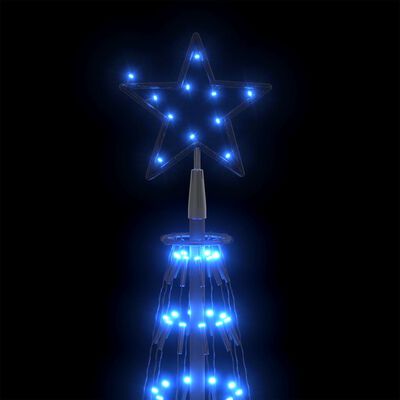 vidaXL Kalėdų eglutė, 160x500cm, kūgio formos, 752 mėlynos LED