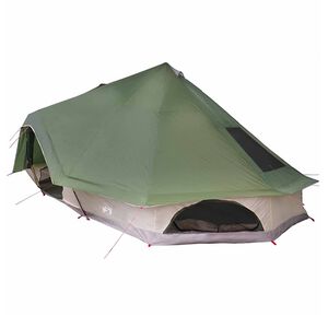 vidaXL Tipi palapinė su stogu Žalia 680 x 430 x 270 cm tafta