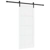 vidaXL Slankios durys Balta ir juoda 83 x 202 cm
