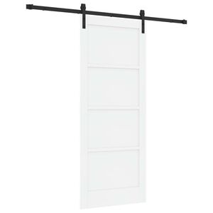 vidaXL Slankios durys Balta ir juoda 83 x 202 cm