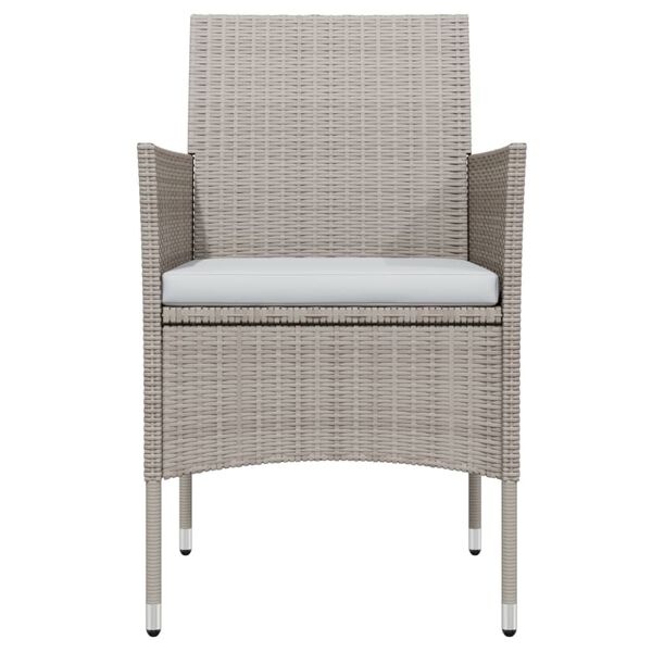 vidaXL Sodo komplektas su pagalvėlėmis, 7 dalių, smėlio ir juodas