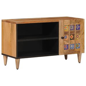 vidaXL Televizoriaus spintelė su saugykla Natūrali 80 x 33 x 46 cm