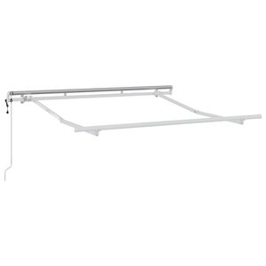 vidaXL Markizės rėmas Balta 2.5 x 2 m metalas