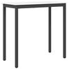 vidaXL Baro stalas Balta 110 x 55 x 105 cm Kietos pu&scaron;ies mediena