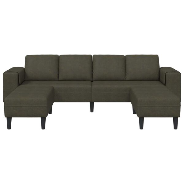 vidaXL Svetainės sofa 3 pcs Armijos Žalia