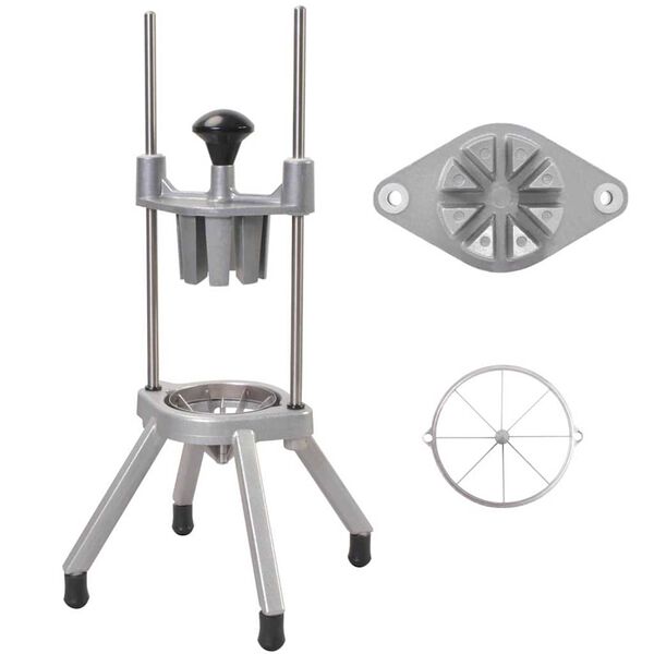 vidaXL Vaisių pjaustytuvas Sidabro 20 x 20 x 48 cm