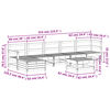 vidaXL Sodo poilsio baldų komplektas, 7 dalių, douglas eglės masyvas