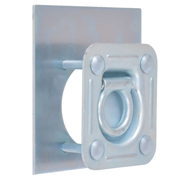 vidaXL Tvirtinimo žiedai namel. ant ratų, 6vnt., cink. plienas, 2000kg