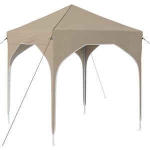 vidaXL Pop-up &scaron;ventinis palapinė 194 x 194 x 245 cm Kreminė
